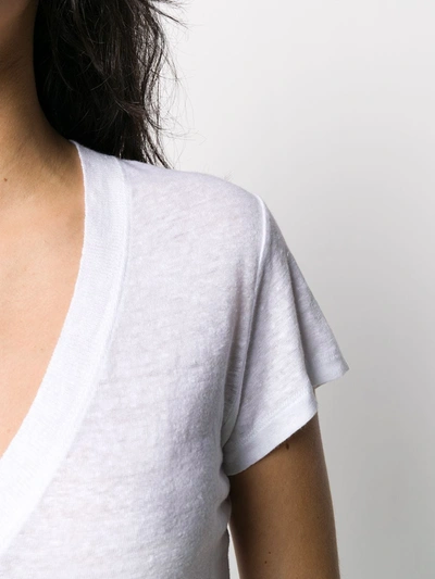 Iro Heloise T-shirt In White Linen In White