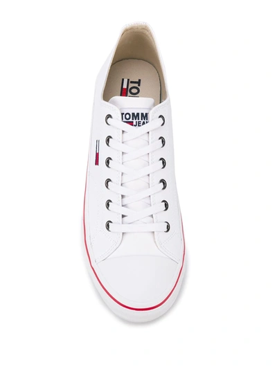 Shop Tommy Jeans City Low Top Sneakers In White