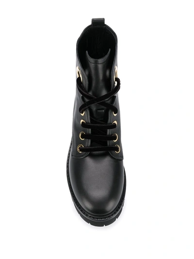 Shop Agl Attilio Giusti Leombruni Lace-up Detail Boots In Black