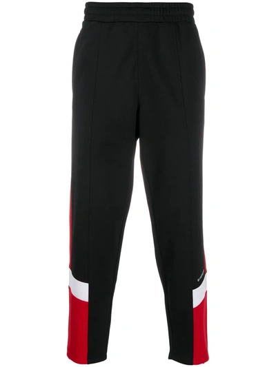 Shop Givenchy Panelled Track Pants In Black