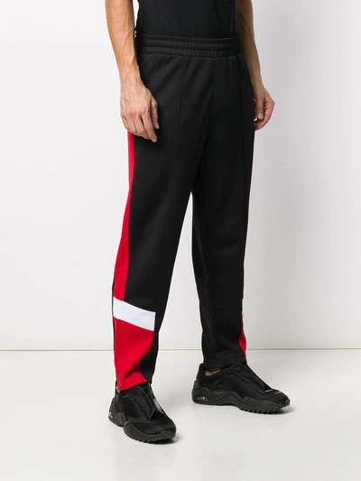 Shop Givenchy Panelled Track Pants In Black