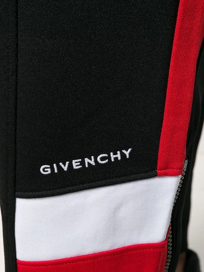 Shop Givenchy Panelled Track Pants In Black