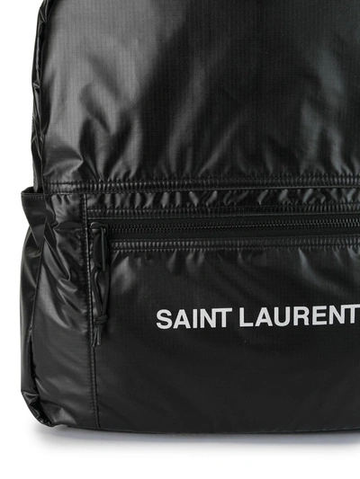 Shop Saint Laurent Nuxx Logo Backpack In Black