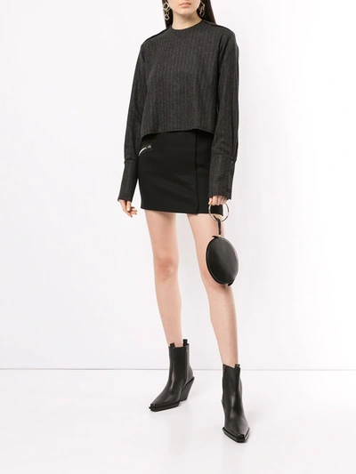 Shop Yang Li Straight Mini Skirt In Black