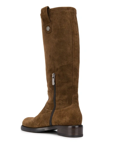 Shop Alberto Fasciani Calf-length Boots In Brown