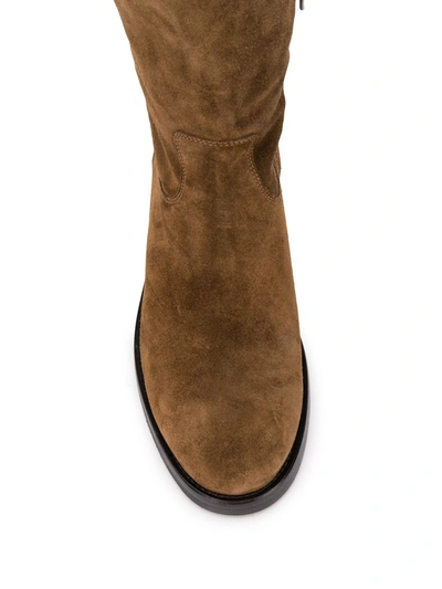 Shop Alberto Fasciani Calf-length Boots In Brown