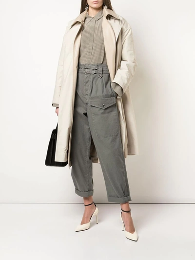 HIGH-WAISTED CROPPED TROUSERS