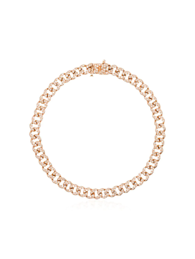 Shop Shay 18kt Rose Gold And Diamond Mini 7 Inch Link Bracelet