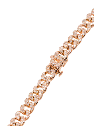 Shay 18kt Rose Gold And Diamond Mini 7 Inch Link Bracelet In Rose Gold