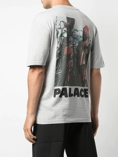 Shop Palace Stoggie Graphic-print T-shirt In Grey
