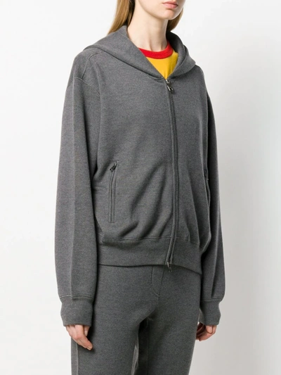 Shop Dolce & Gabbana Cashmere Hoodie In Grey