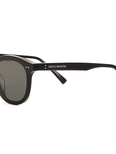Shop Gentle Monster Lang 01round-frame Sunglasses In Black
