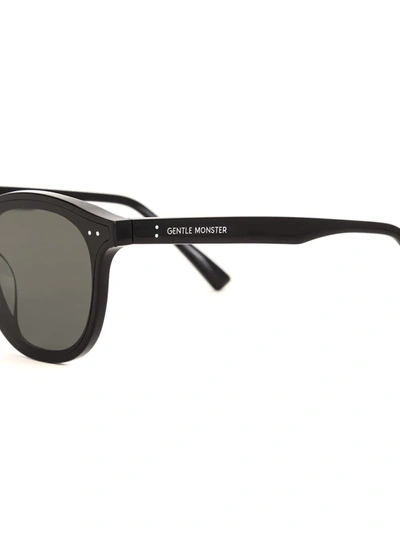 Gentle Monster Lang 01round-frame Sunglasses In Black