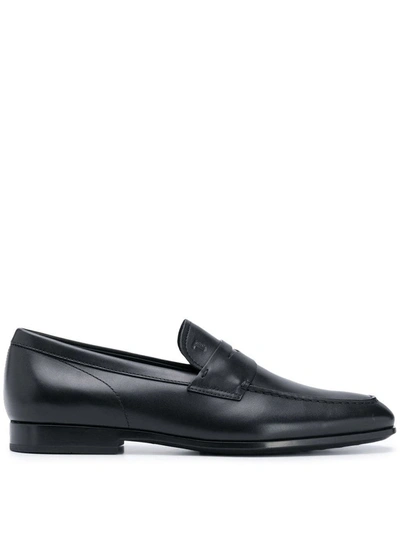 Shop Tod's Slip-on Loafers In Black