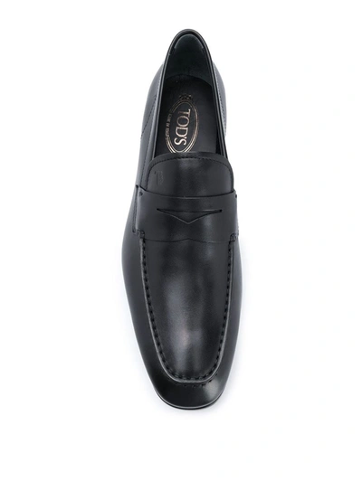 Shop Tod's Slip-on Loafers In Black