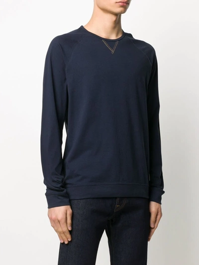 Shop Paul Smith Long-sleeved T-shirt In Blue