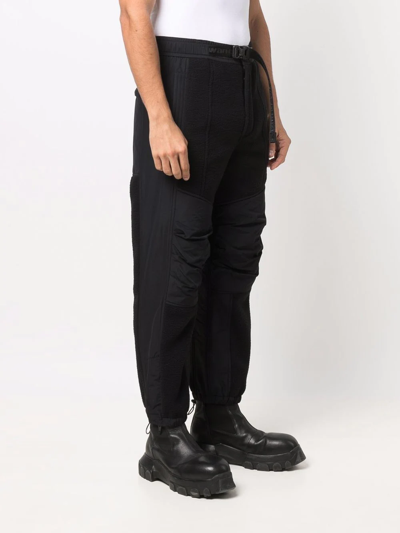 Shop Alexander Wang Logo-waistband Panelled Track Pants In 黑色