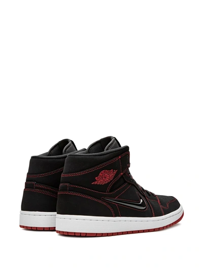 Shop Jordan Air  1 Mid Fearless "come Fly With Me" Sneakers In Black