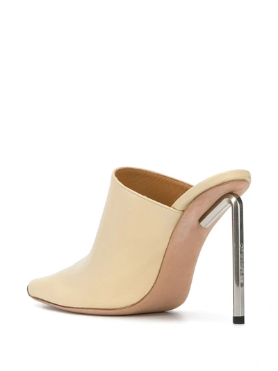 Shop Off-white Allen Square-toe Mules In Neutrals