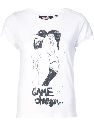 Shop Haculla Game Changer Crew Neck T-shirt In White