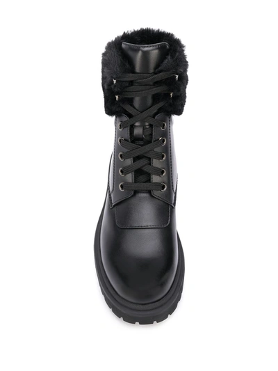 Shop Moncler Patty Combat Boots In Black