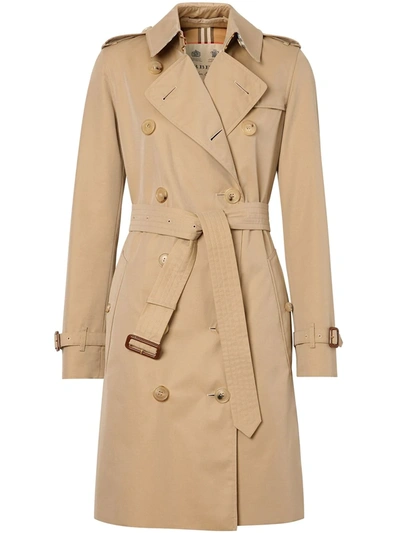 Shop Burberry The Kensington Heritage Trench Coat In Neutrals