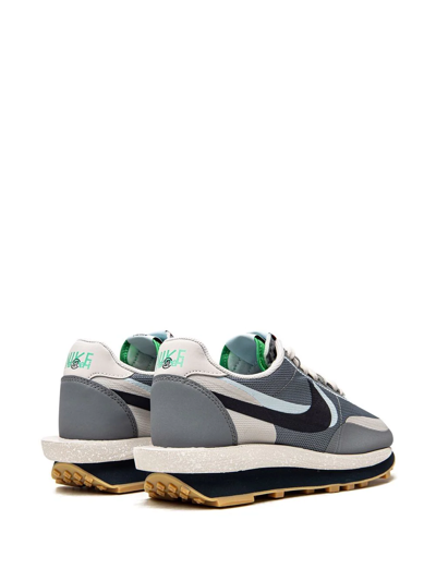 Shop Nike X Clot X Sacai Ldwaffle "cool Grey" Sneakers In Grau
