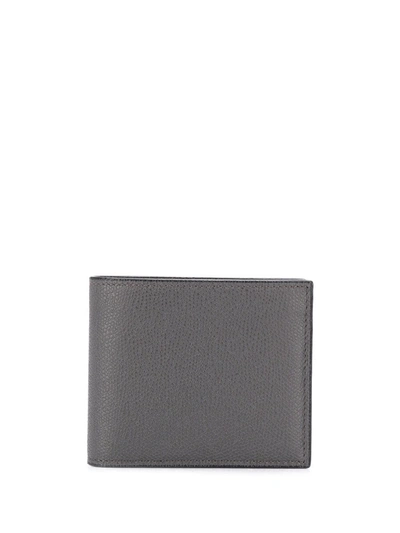 Shop Valextra Smooth Square Wallet In Grey