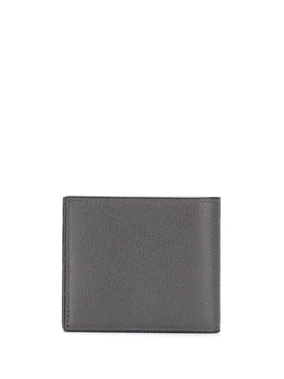 Shop Valextra Smooth Square Wallet In Grey