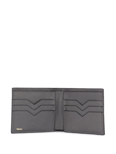 Shop Valextra Smooth Square Wallet In Grey
