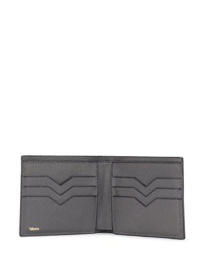 Valextra Smooth Square Wallet In Grey
