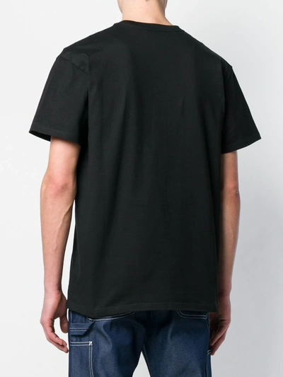 Shop Carhartt Logo T-shirt In Black