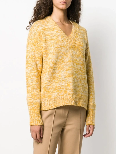 Shop Diane Von Furstenberg V-neck Sweater In Yellow