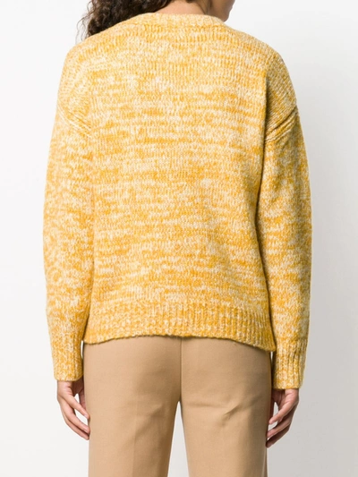 Shop Diane Von Furstenberg V-neck Sweater In Yellow