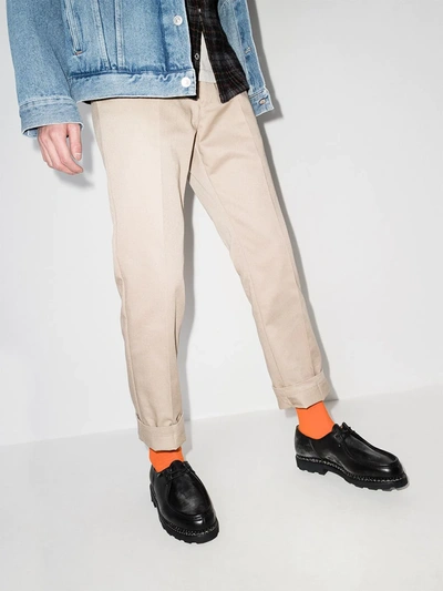 Paraboot Michael Smooth Leather Derbies Shoes In Black