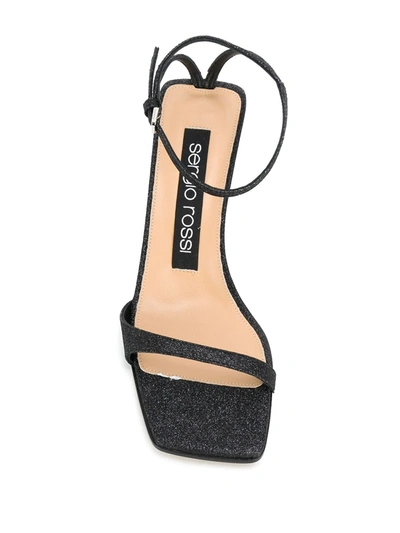 Shop Sergio Rossi Ankle Strap Sandals In Black