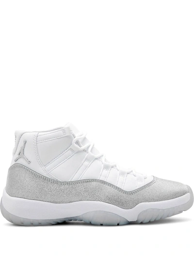 Shop Jordan Air  11 Retro "metallic Silver" Sneakers In White
