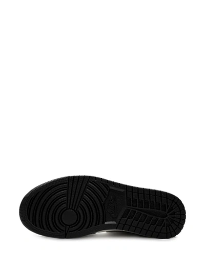 Shop Jordan Air  1 Mid Se "satin Grey" Sneakers In Black