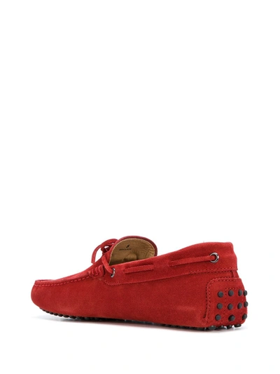 Shop Tod's Gommino Driving Shoes In Red