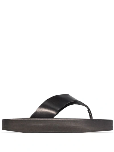 Shop Atp Atelier Melitto Flatform Sandals In Black