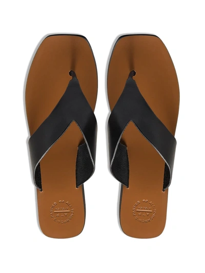 Shop Atp Atelier Melitto Flatform Sandals In Black