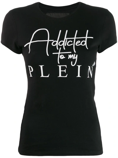 Shop Philipp Plein Statement T-shirt In Black