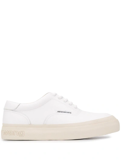 Shop Alexander Wang Andy Sneakers In White