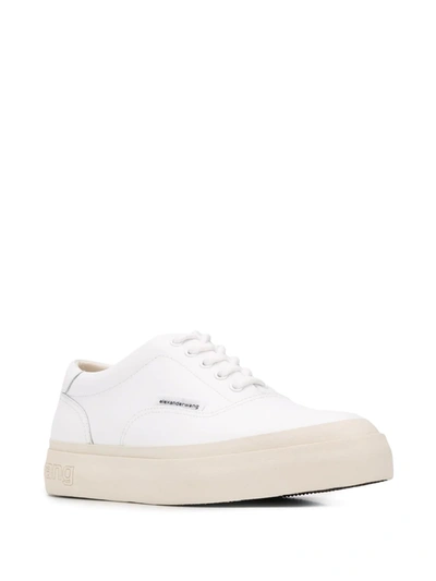 Shop Alexander Wang Andy Sneakers In White