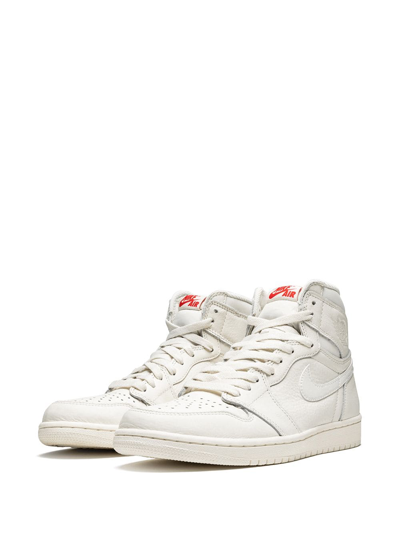 Shop Jordan Air  1 Retro High Og "sail" Sneakers In White