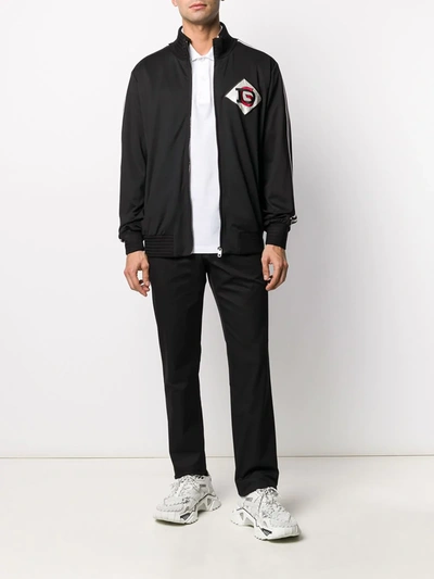 Shop Dolce & Gabbana Chest Logo Track Jacket In Black