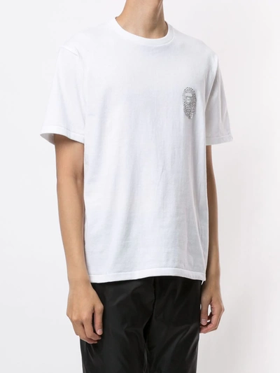 Shop A Bathing Ape Logo Embellished T-shirt In White