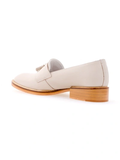 Shop Studio Chofakian Tassel Loafers In Neutrals