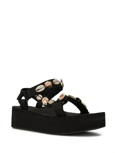 Shop Arizona Love Trekky Fun Flat Sandals In Black