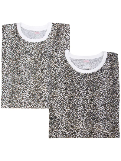 Supreme Leopard Print T-shirt In Brown